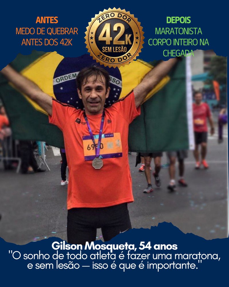 Depoimento de Gilson Mosqueta, maratonista